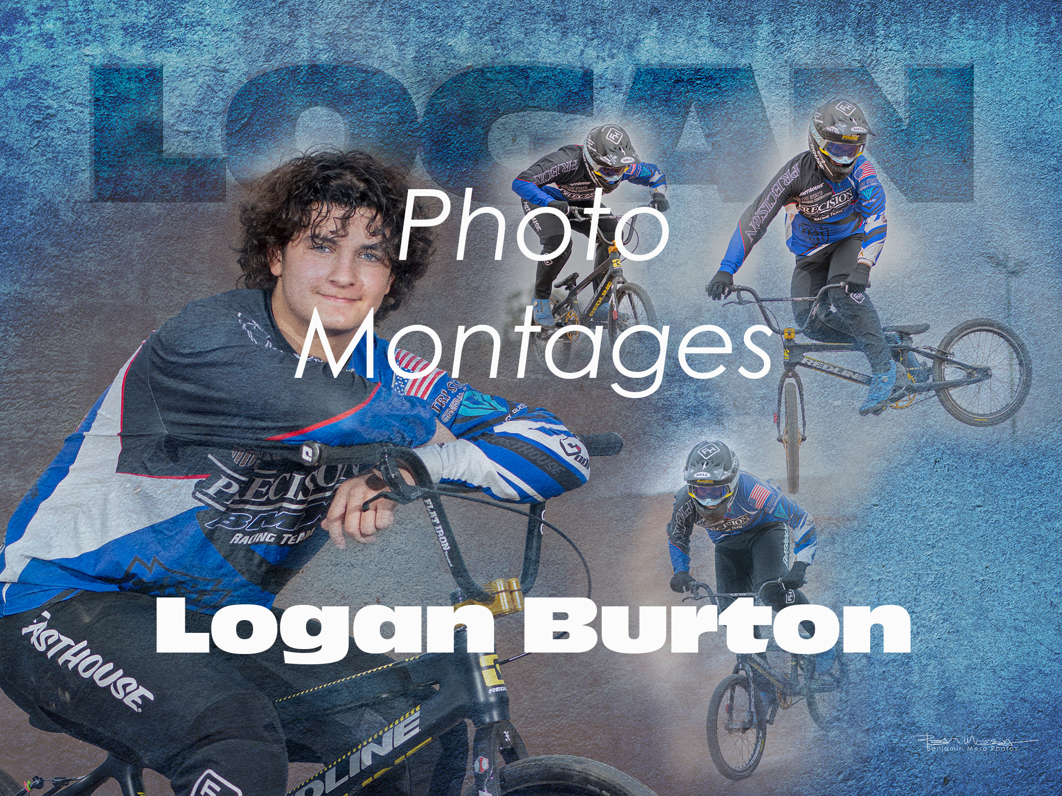 Logan Burton - Team Precision BMX Photo Montage